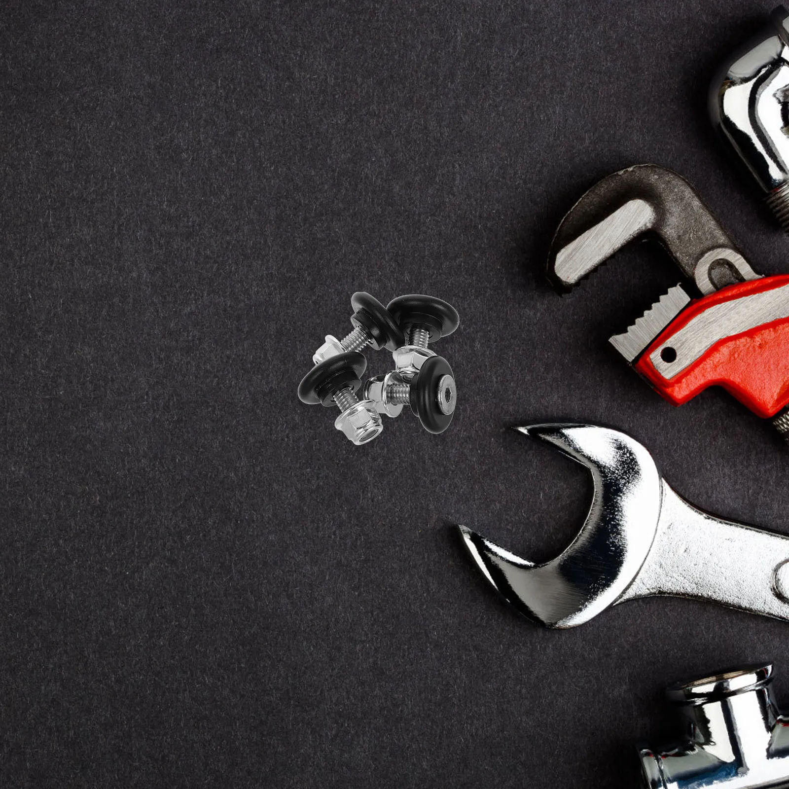 

4Pcs Aluminum Alloy Tail Box Buckle Base Plate Quick Release for Motorcycle Luggage Storage Noise Reduction Spacers Helmets