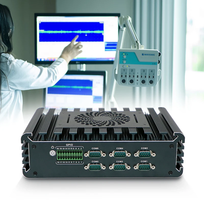 Yanling N3126 Industrial Vision Computer 6 Serial Fanless Embedded Industrial Computer With 11th Generation Core In Stock