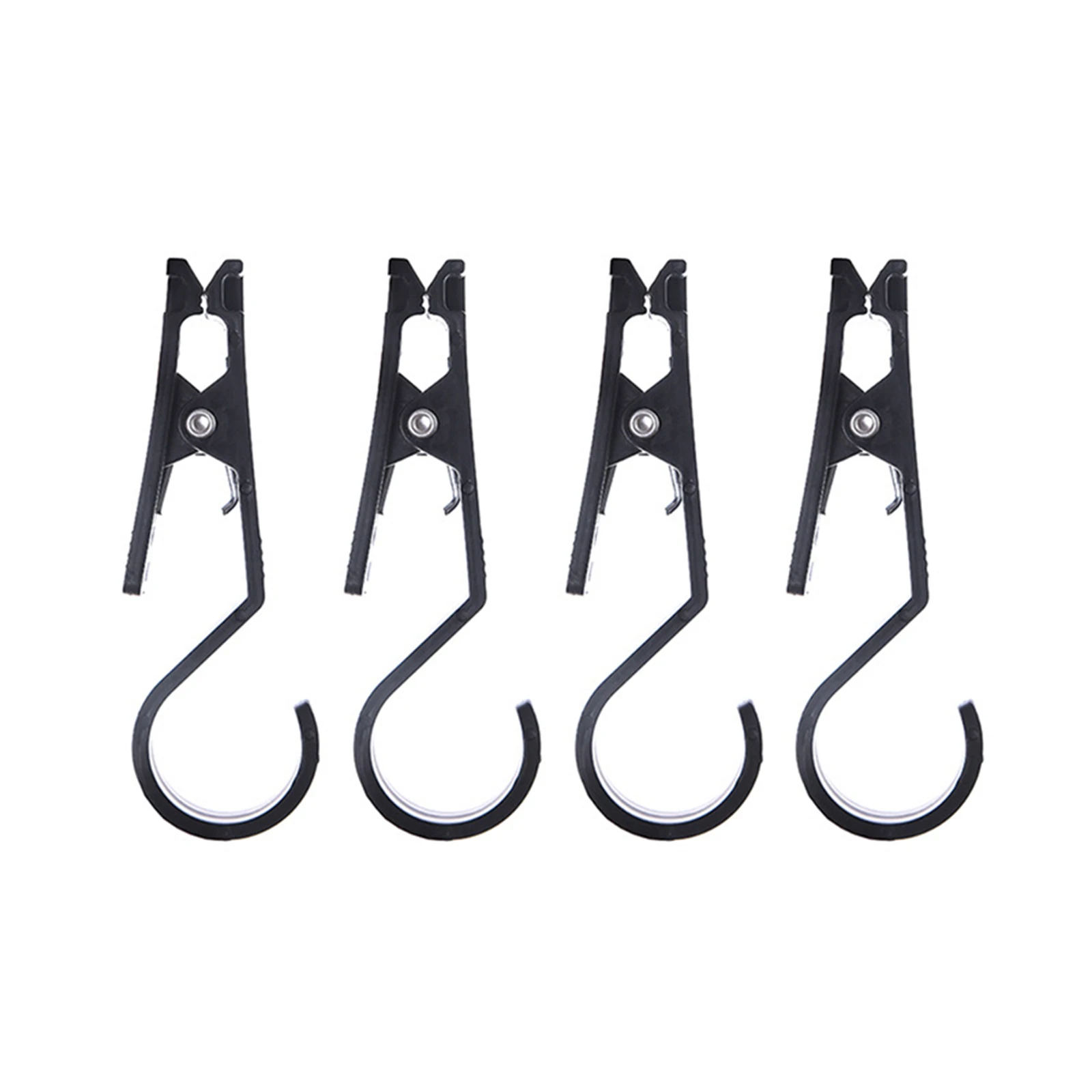 

Brand New Campers Clip Hook Clip Hook Tail High-strength Plastic Versatile Hook Tail 4pcs Black Clothes Indoors