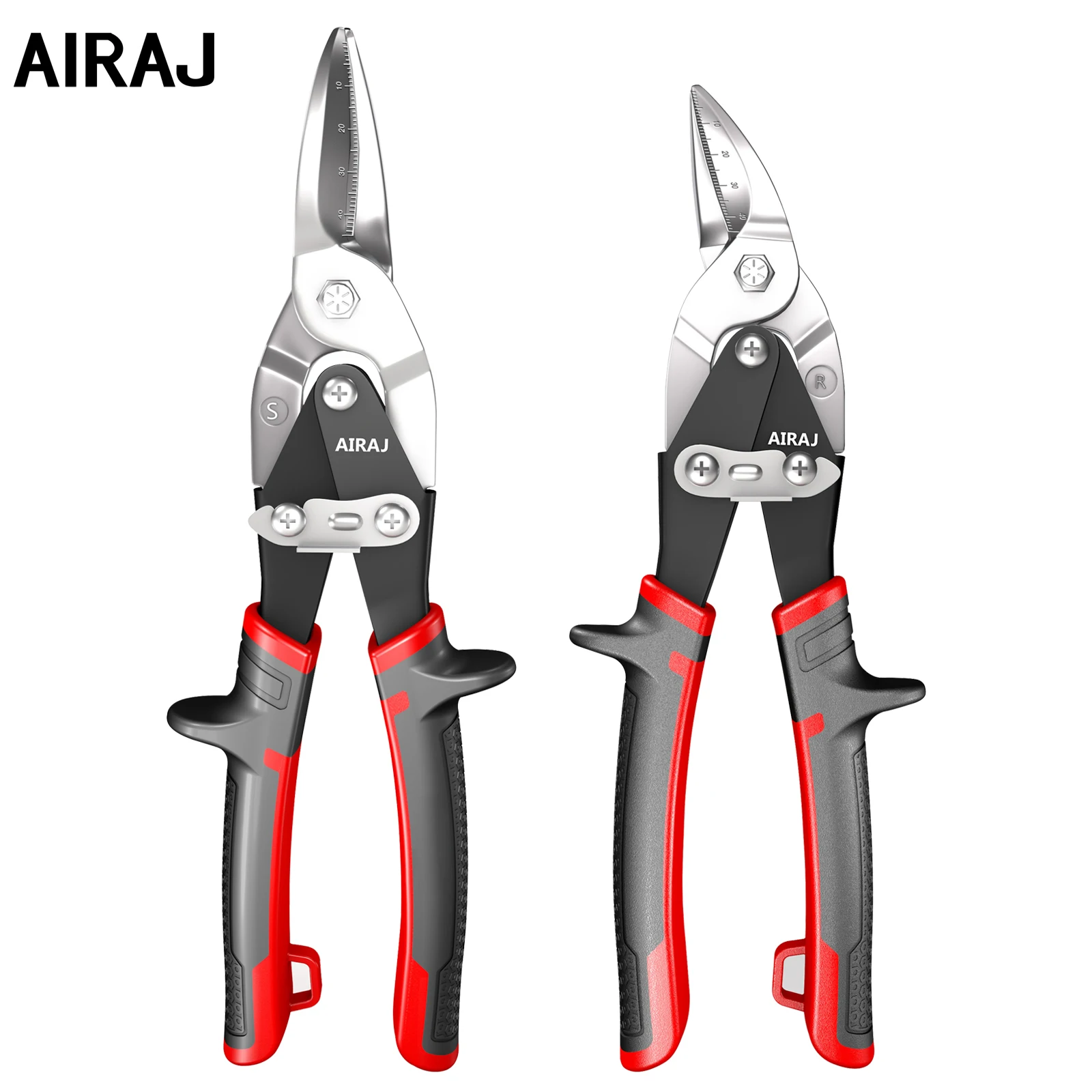 AIRAJ  Aviation Scissor Tin Snips Metal Sheet Cutting Snip Cutter Multi-directional Scissors Industrial Professional Hand Tool