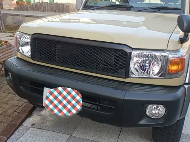 'car accessories car front grille for landcruiser 70 series fj75 79 gross black view 4