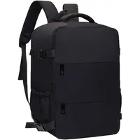 Lightweight Large Travel Backpack, Solid Color Minimalist Multifunctional Student School Bag 2