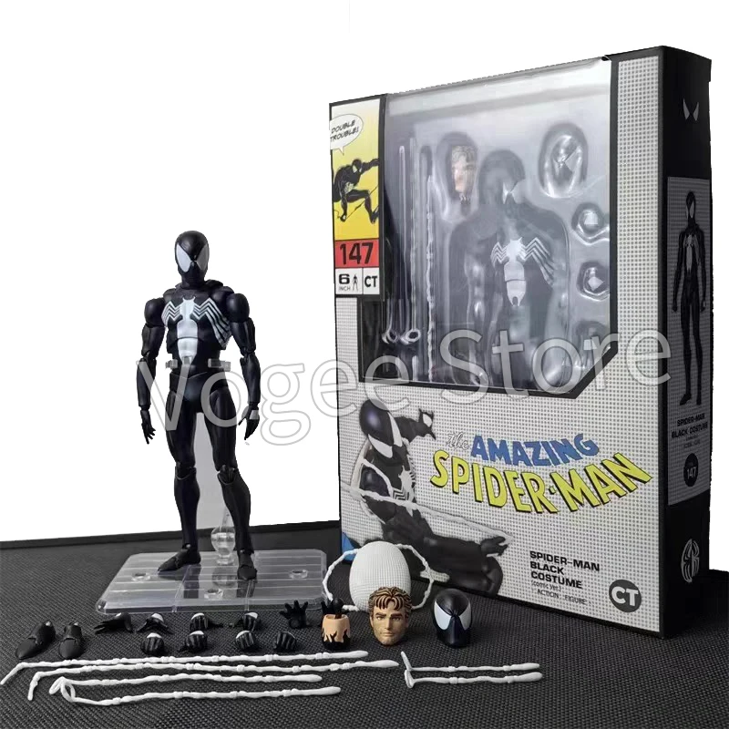 Ct Toys Spiderman Figure Mafex 147 Symbiotic Black Suit Venom The