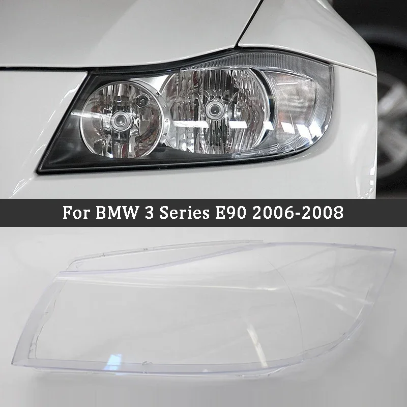 

1 pair Front Car Halogen headlights lampshade Car Headlight Cover for BMW 3 series E90 2005-2008