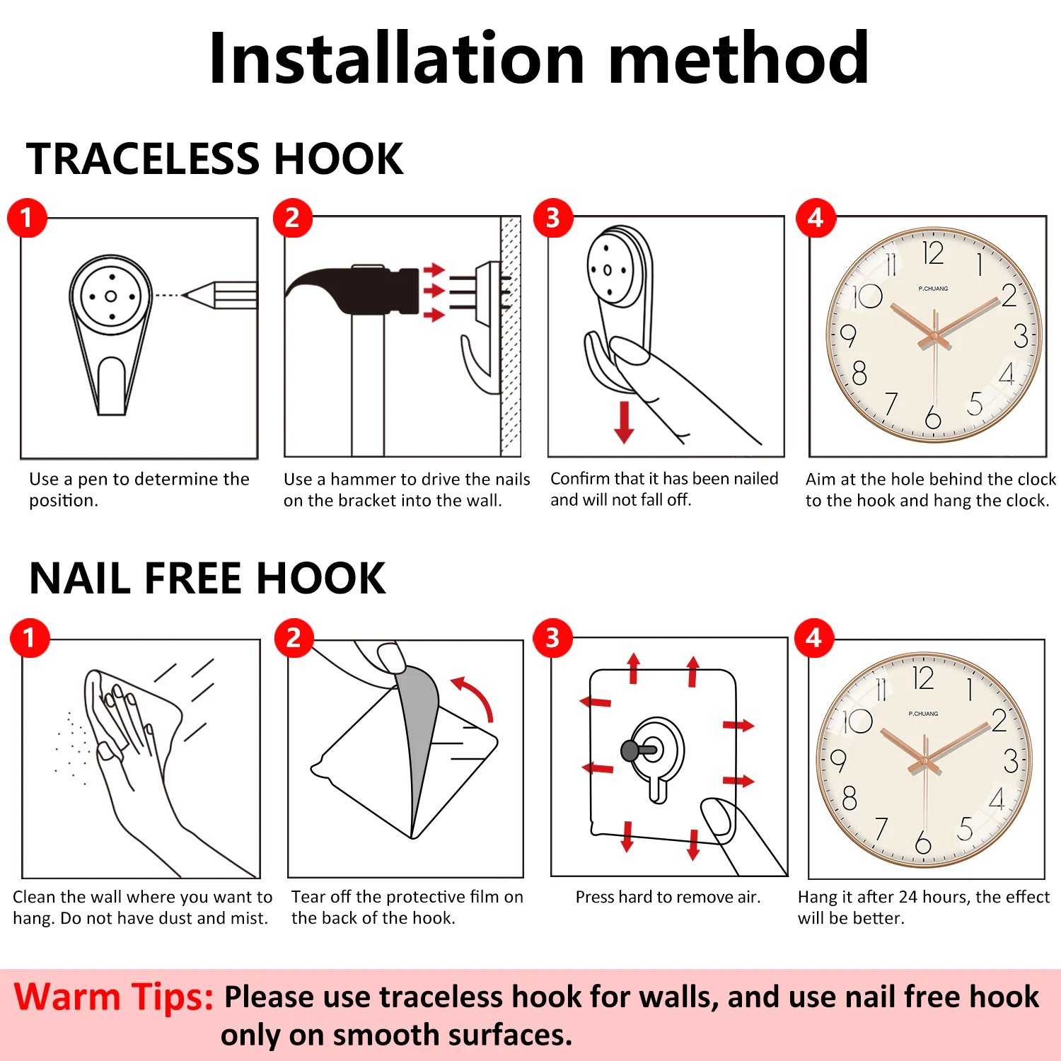 New Quartz Wall Clock For Living Room Fashion Creative Clock Light Luxury Decoration For Bedroom Nordic Simple Silent Clock