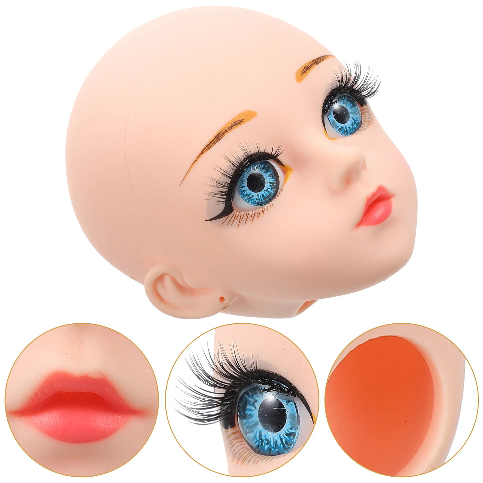 3 D Head Accessories Cartoon DIY Materials Weave Dolls Vinyl Supplies Baby