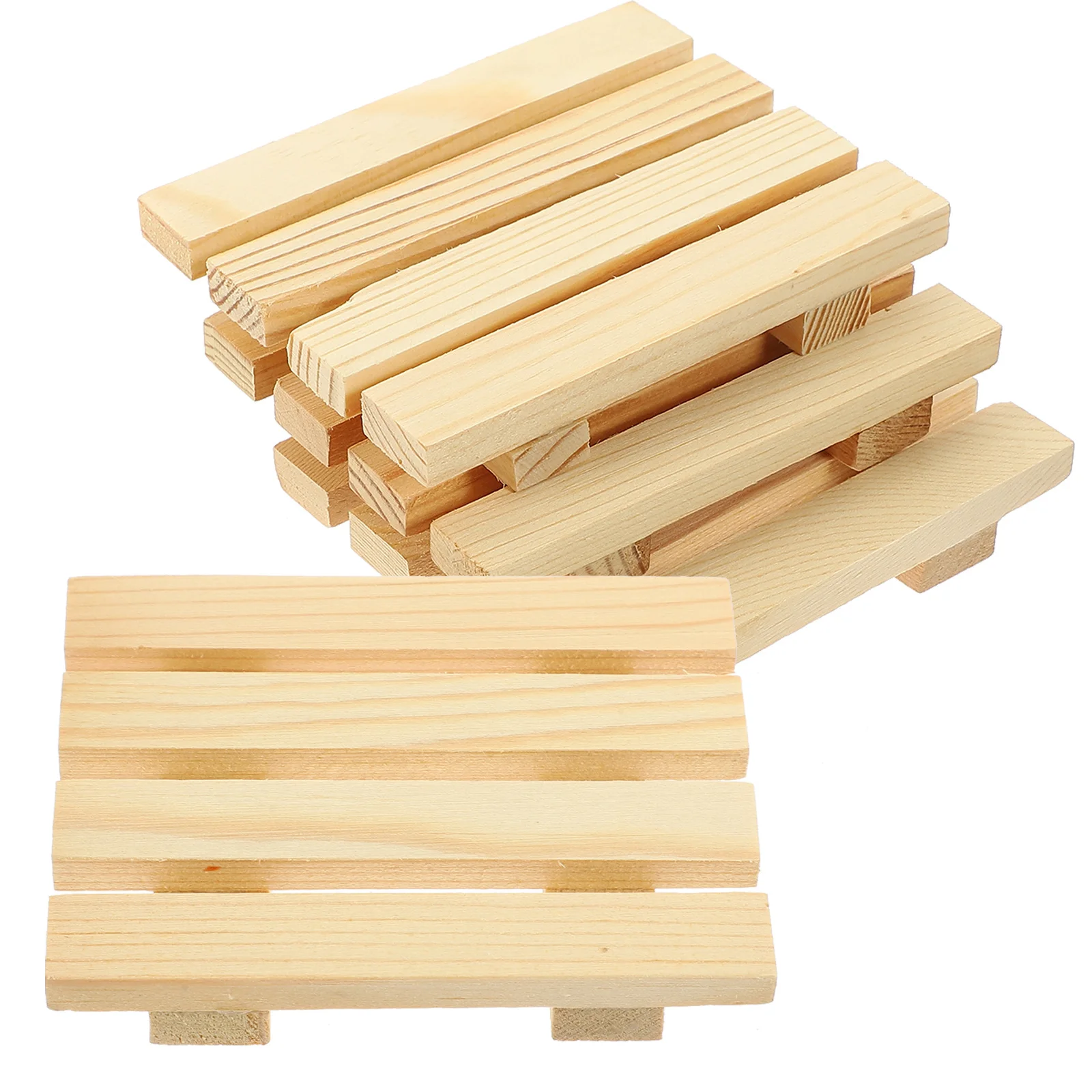 4 قطعة الوقايات كوب خشب الصنوبر مقاومة للاهتراء منصات الشراب للمنزل المطبخ طاولة طعام كوب شاي خشبي الحصير الوقايات #4