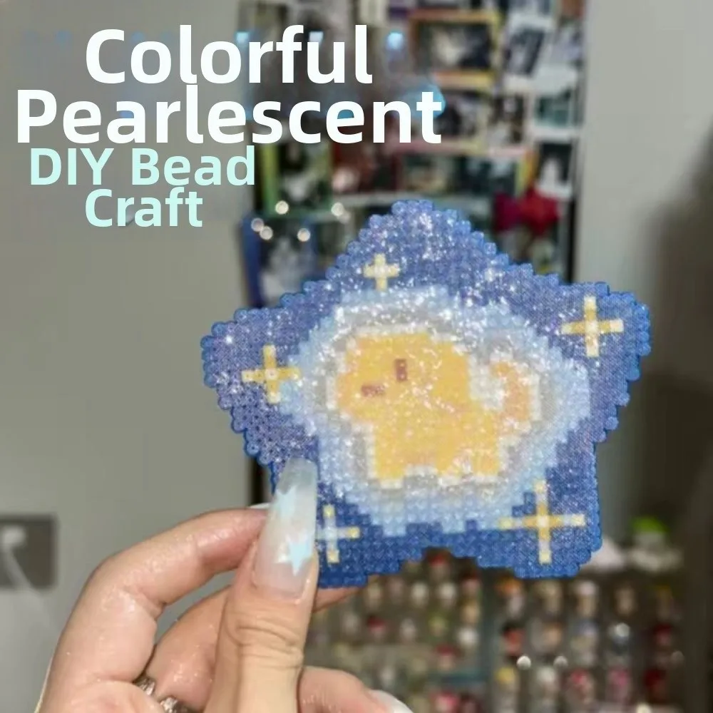 Gifts 23 Colors Pearlescent Perler Bead Heat Press Handmade Perler Beads 2.6mm Handmade DIY Perler Beads