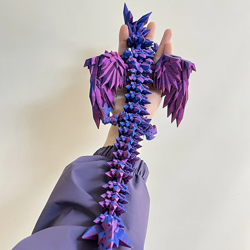 3D Printed Dragon Octopus Rotatable Articulated Dragons Ornaments Flexible Joints Movable Dragon Desktop Crafts Decoration