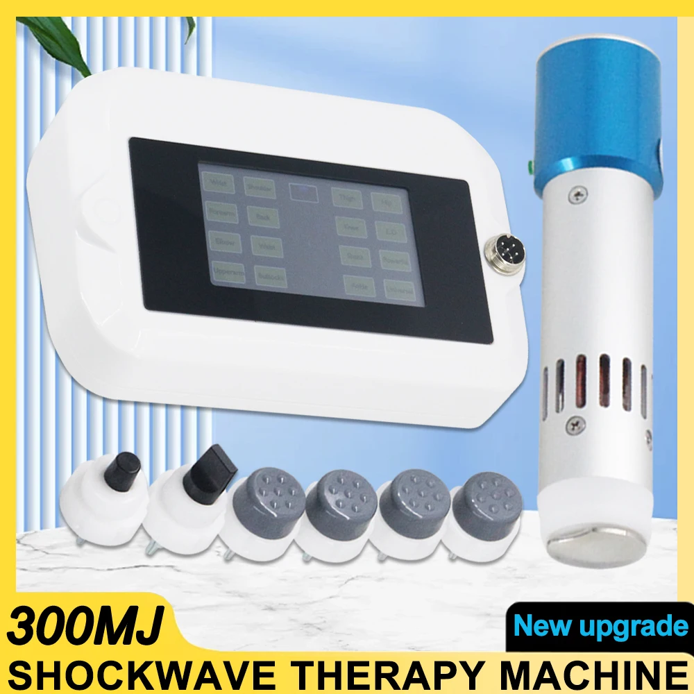 300mj Shockwave Therapy Machine Pain Relief Body Massage Portable Shock Wave Equipment Vibration Body Massager ED