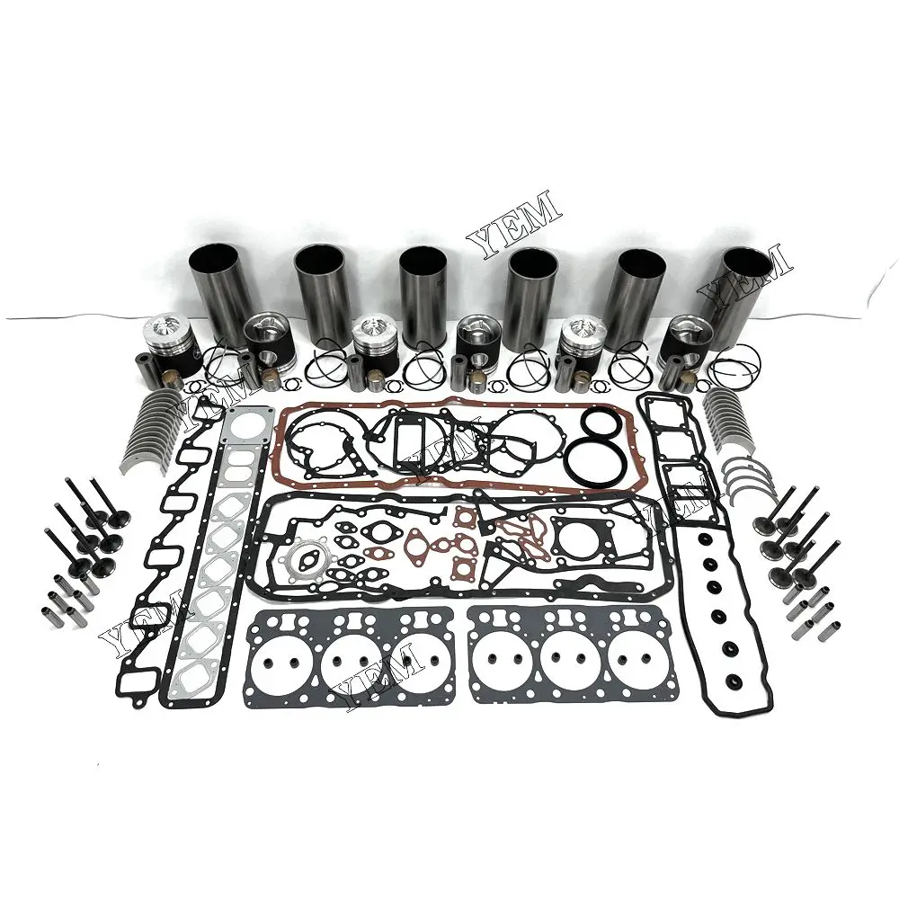 

DE12T Rebuild Kit With Valves Engine Bearings Cylinder Liner Piston Rings Full Gasket Kit For Doosan Diesel Engine Parts