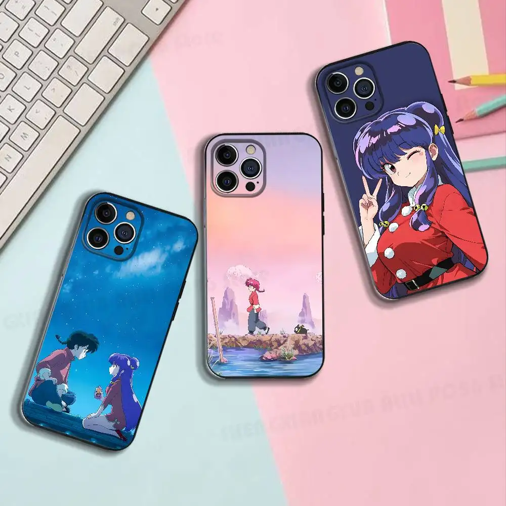R-Ranma S-Shampoo Silicone Soft Phone Case For IPhone17 16 15 14 13 12 11 Pro Max Plus X XR SE Cover