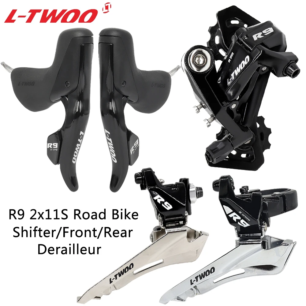 LTWOO R9 2x11 Speed Road Bike Derailleur Groupset Shifter Lever Aluminum Alloy Clamp/Brazed On Front/Rear Derailleurs