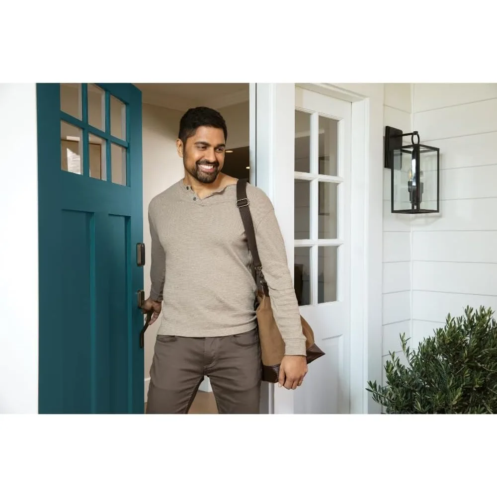 Assure Lock 2 Touch Deadbolt, fechadura inteligente para porta de entrada sem chave de bronze polido com óleo com teclado conectado Bluetooth e impressão digital
