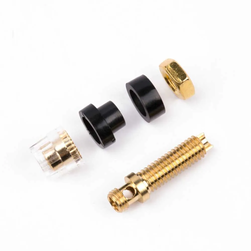 2pcs/1pairs Pure copper gold-plated trumpet crystal terminal power amplifier speaker terminal banana plug socket