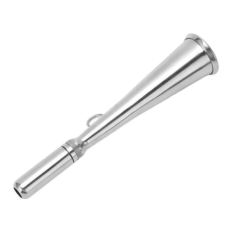 Handheld Foghorn Stainless Steel Fog Horn Removable Mouthpiece Accessory For Boat