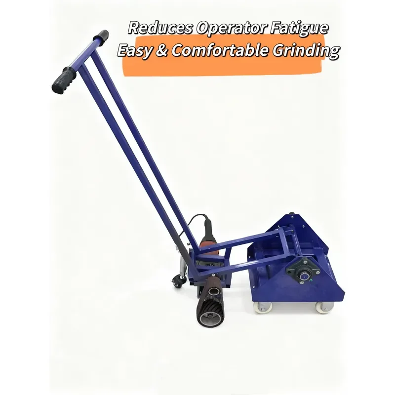 Electric 220V Hand Push Walk Behind Belt Sander Grinder for Floor Weld Seam Surface Polishing & Grinding