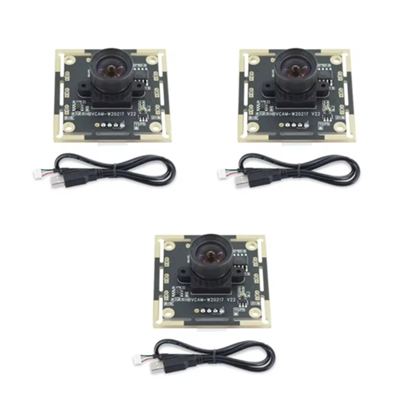 

3Pcs Camera Module 100 Degree OV9732 2M Cable 1280X720 30Fps , For DIY Autodarts.Io , USB Drive Free