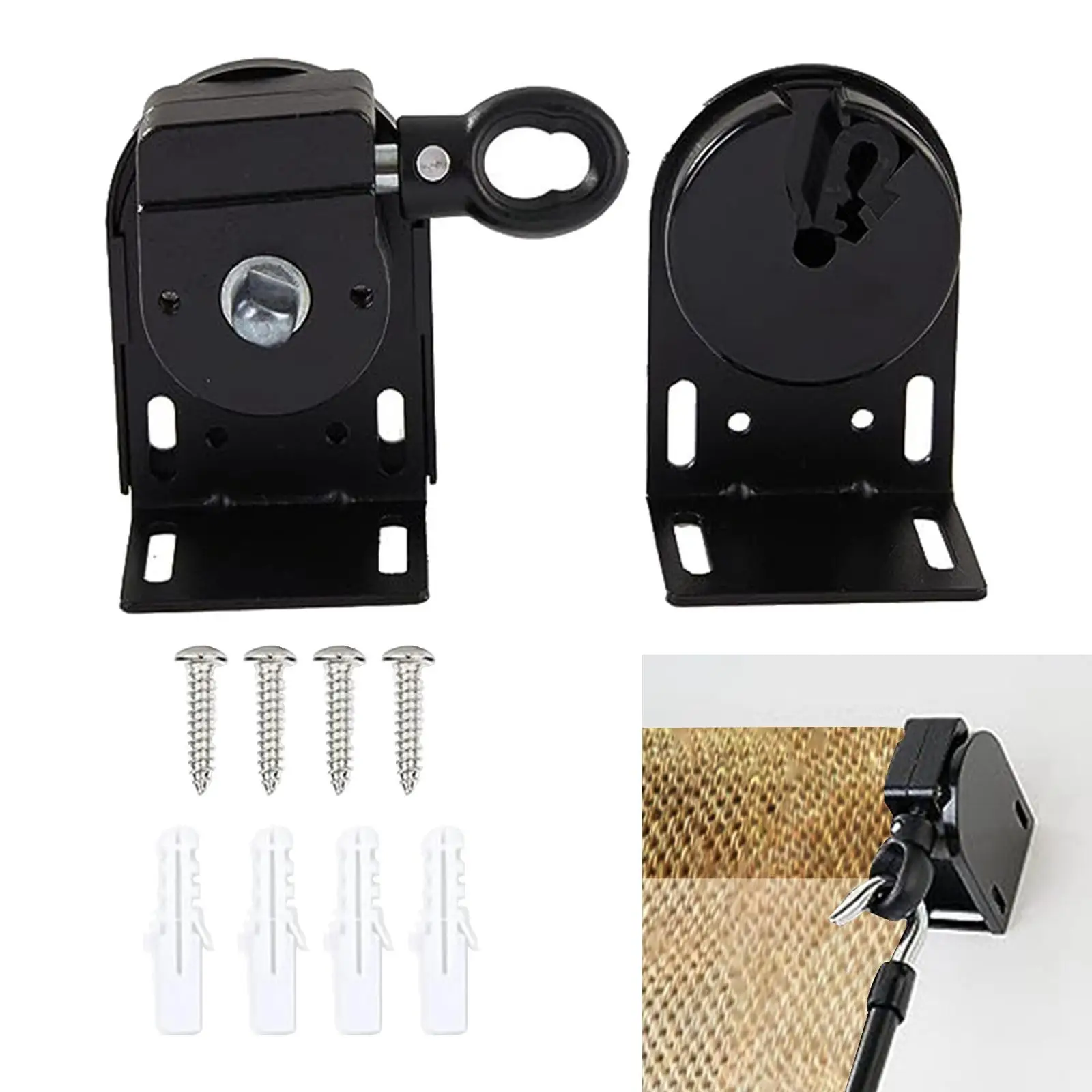 Replacement Mounting Brackets for Outdoor Sun Shades Cordless Roller Blind