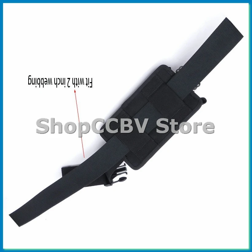 New 2Pcs Spare Black 1680D Nylon Scuba Diving Weight Belt Pockets with Quick Release Buckle -22.5X15X5cm-A50M