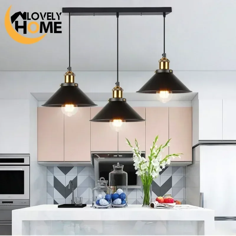 Nordic Industrial Style Pendant Light Postmodern Hanglamp Bedroom Dining Room Bar Decor Luminaire Suspension Kitchen Fixtures