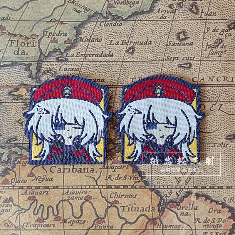 

Girls Frontline AK74M нашивки на липучке для одежды, двухмерный игровой фанат, индивидуальный значок морального цвета, наклейка на рюкзак