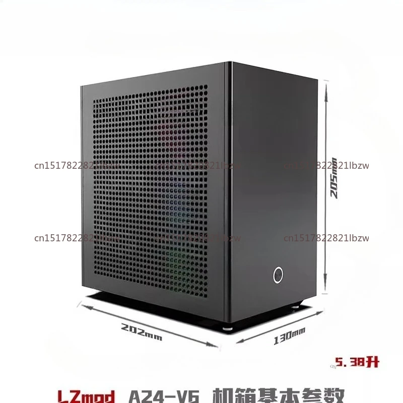 Mini A24-V6 1.0 Dual-slot Semi-high Single Display 1u Power Supply Itx Chassis 5.38 Liters