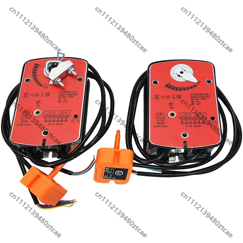 Spring Return Fire Smoke Damper Actuator Power‑Off Close Controller Driver Thermal Sensor 72℃