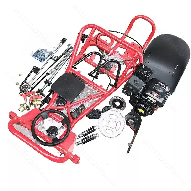 168CC gemodificeerde accessoires voor go-karts, compleet chassis en vervangingsonderdelen voor de banden van een vierwielige ATV.