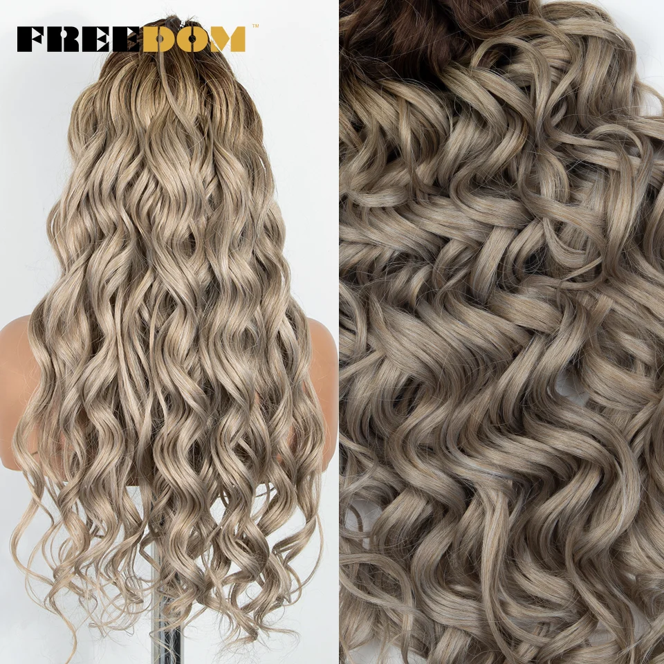 FREEDOM 24 Inches 300g Deep Cu - Crochet Braiding Hair 评论和价格
