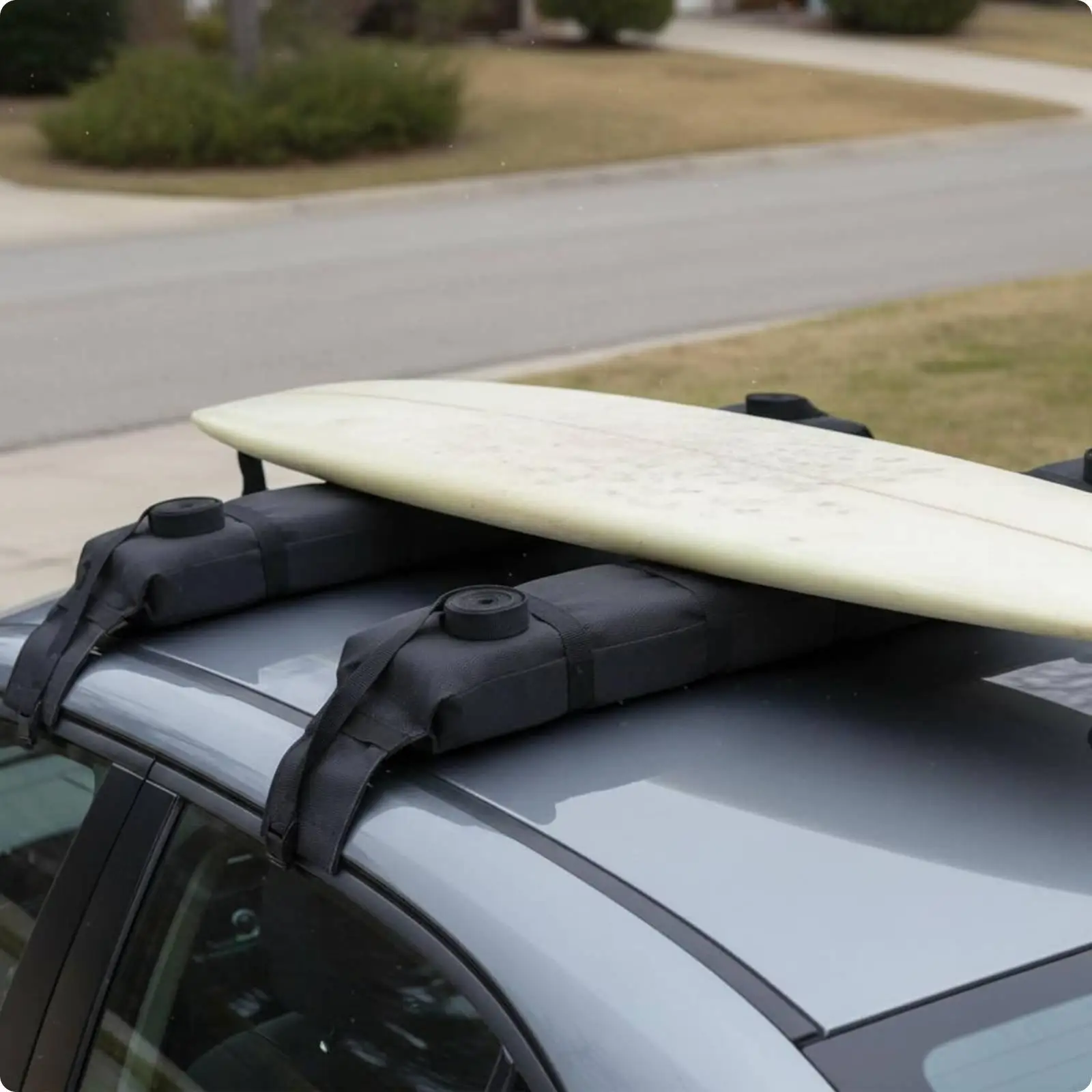 2 Pieces Kayak Roof Rack Pads Easy to Install Vehicle Accessory for Water Sports