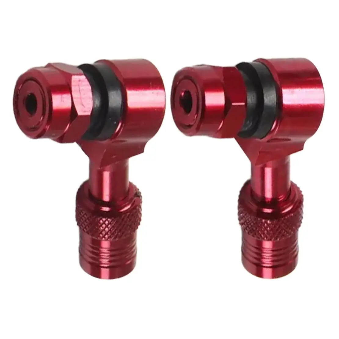 1 Pair CNC Wheel Tire Stem Tubeless Valve Fit for Suzuki Hayabusa GSXR600 GSXR750 GSXR1000 Red