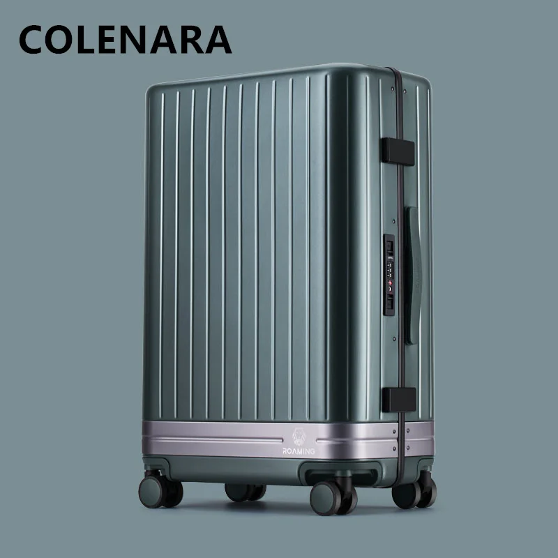 COLENARA-maleta de viaje con ruedas para hombre, Maleta de gran capacidad con marco de aluminio, 20, 24 y 26 pulgadas