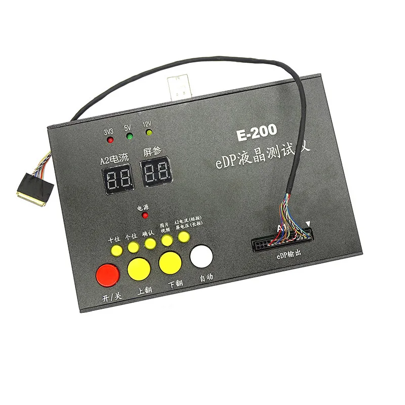 Laptop Edp Lcd tv Test Tool Kit Painel Led Tester com Cabo Pin Suporte Usb sd Foto Vídeo 14 Lvds Interface E200