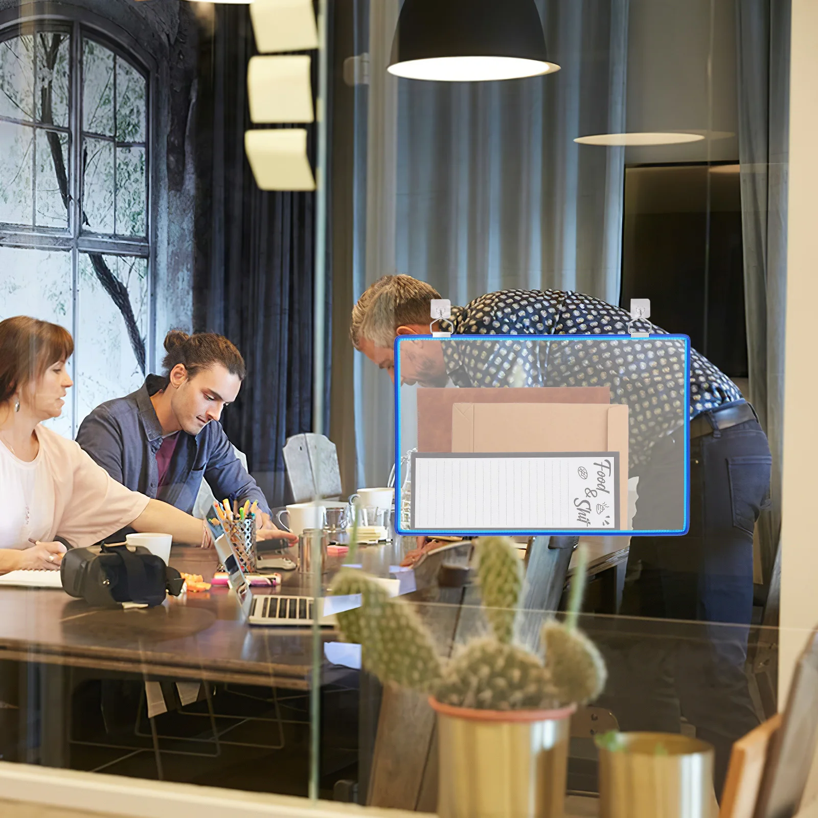 

Clear Wall File Organizer Hanging Folder Holder for Documents Letters Magazines Office Organization Wall File Holder