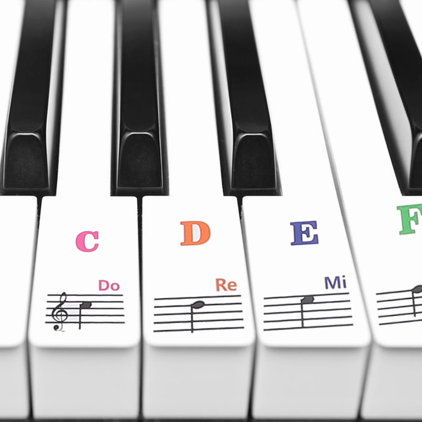 

Piano Stickers Key for Beginners Note Transparent Keyboard Labels Pvc Removable Musical