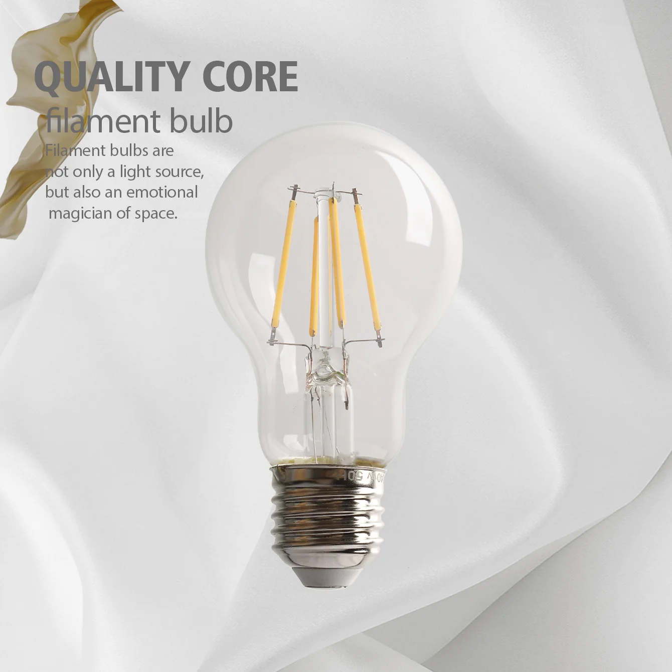 Vintage Spiral Filament LED Lamp E27 4W 8W Warm Glow 2700K Energy-Efficient for Bedroom Decor 1-8 Pack 2-Year Warranty