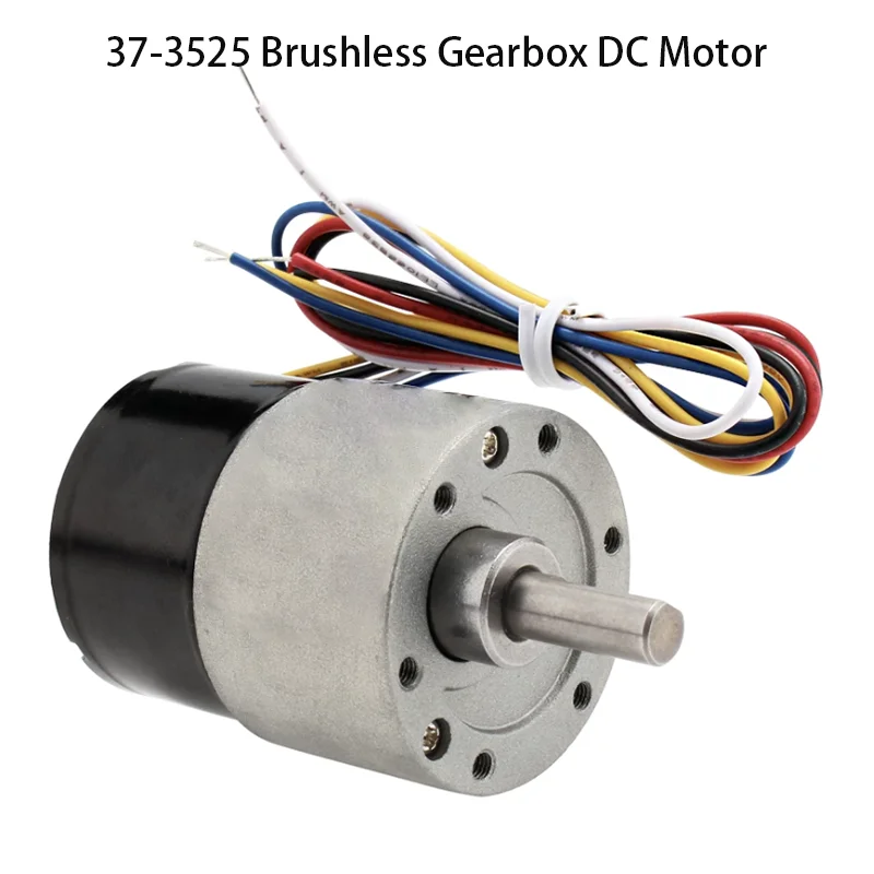 37mm 3525 Brushless DC Reduction Motor 12v24v Miniature Low Speed Slow Adjustable Speed Forward and Reverse FG Signal Feedback