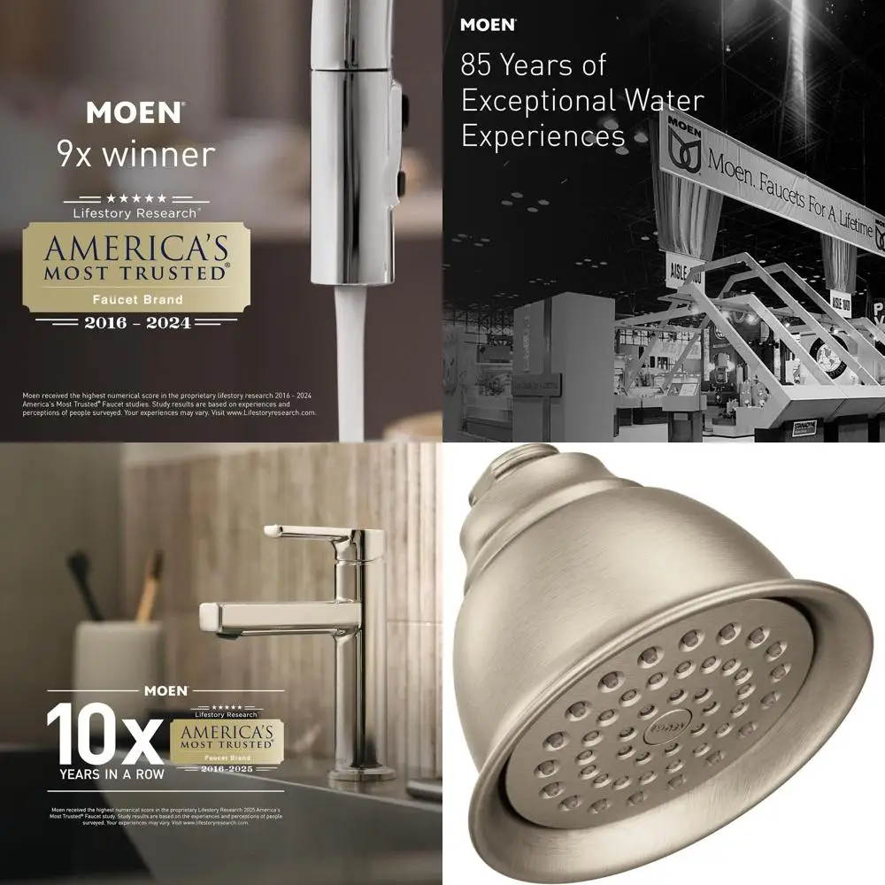 Cabezal de ducha de función única niquelado - FloXL 6302BN