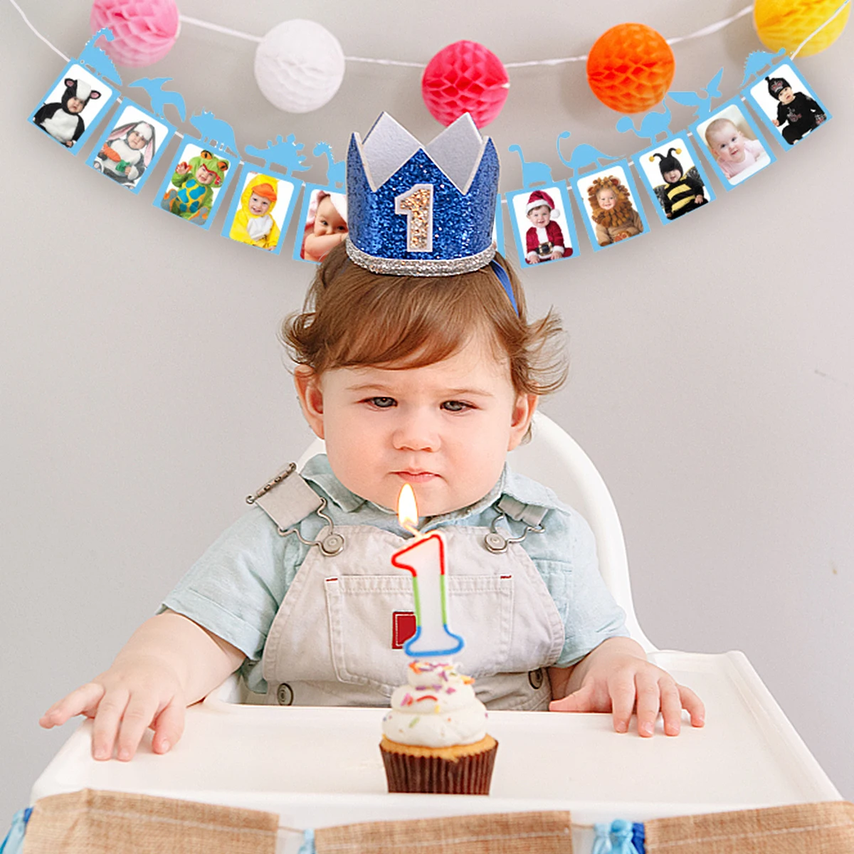 

1Pc Dinosaur Theme Flags Premium Material Hanging Lovely Creative Birthday Party Decorations