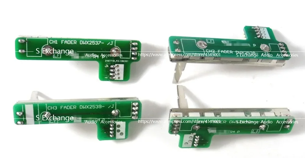4pcs/lots make in Japan CH1 CH2 CH3 CH4 FADER FIT PIONEER DJM 800 DWX2537 DWX2538 DWX2539 DWX2540 each model one pcs