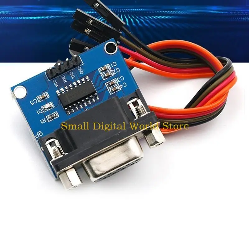 77UB MAX3232 RS232 to TTL Serial Port Converter Module DB9 Connector MAX232 For DB9 Converter Module Board Equipment