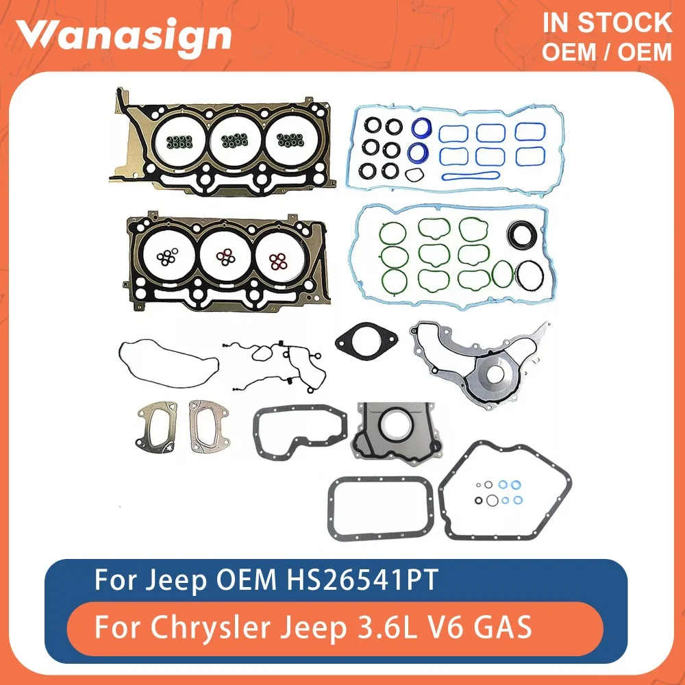 

Engine Full Head Gasket Set Fit 3.6 L For Chrysler Jeep Dodge Ram 1500 ERB ERC 3.6L V6 GAS 2011-2016 HS26541PT