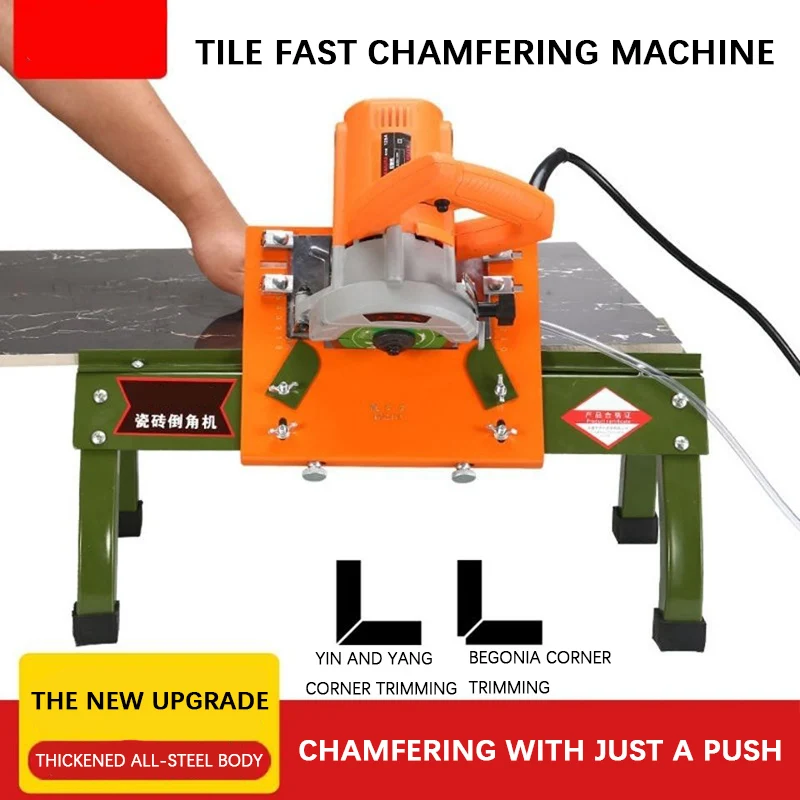 

Portable small high-precision 45-degree desktop multi-functional dust-free water cutting bevel tile chamfering machine