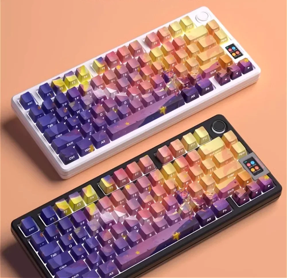 Polaris Theme Keycap Set Factory Height 130 +/108 Keys for 68/75/84/87/98/Cherry MX Switch Mechanical Keyboard