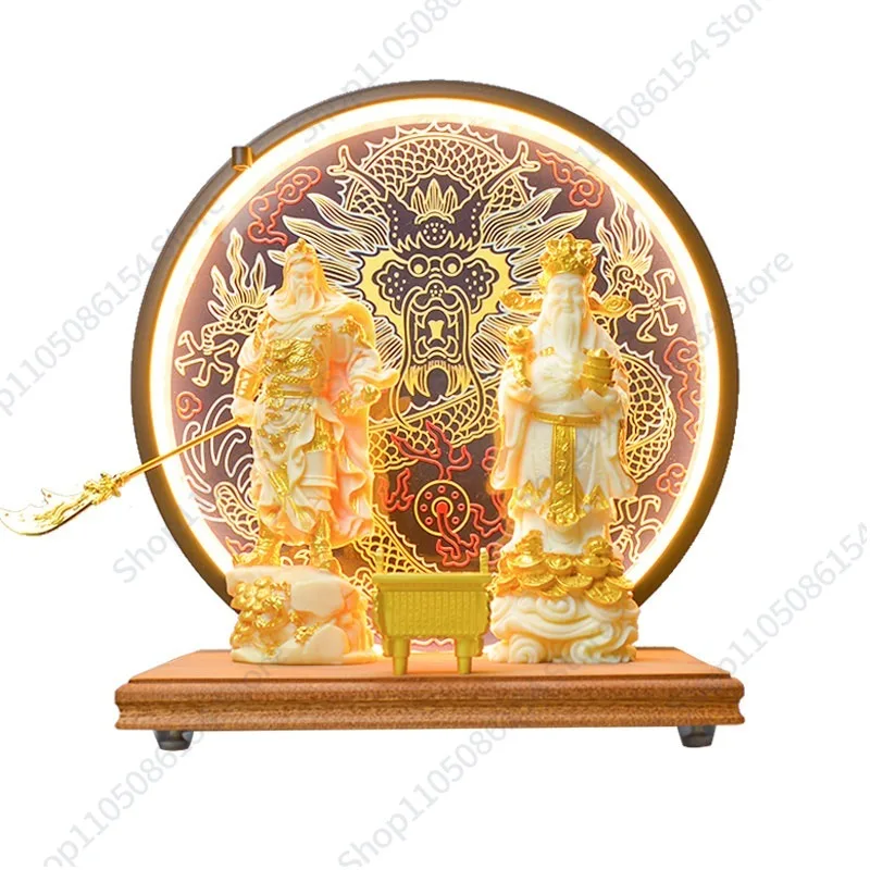 

Wenwu God of Wealth Ornament Lucky God of Wealth Guan Gongwen God of Wealth, New Drama Housewarming Store Opening Gift