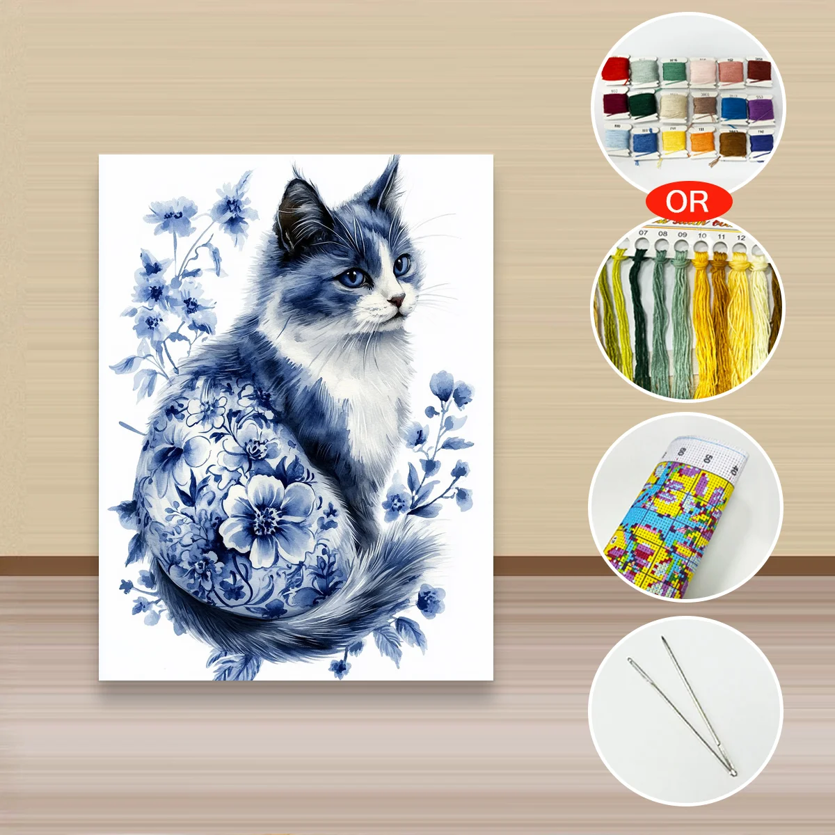 1 Stück 30x40 cm/11,8x15,7 Zoll, 11CT/14CT Kreuzstich-Set, DIY Valentinstagsgeschenk, Stickerei-Set für Festivals, Landschaften – Detail 4
