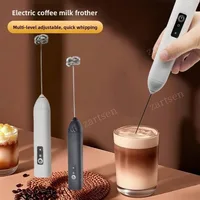 Wireless Milk Frother Electric Type-C Handheld Blender Stainless Steel Mini Coffee Maker Whisk Mixer For Coffee Cappuccino Cream