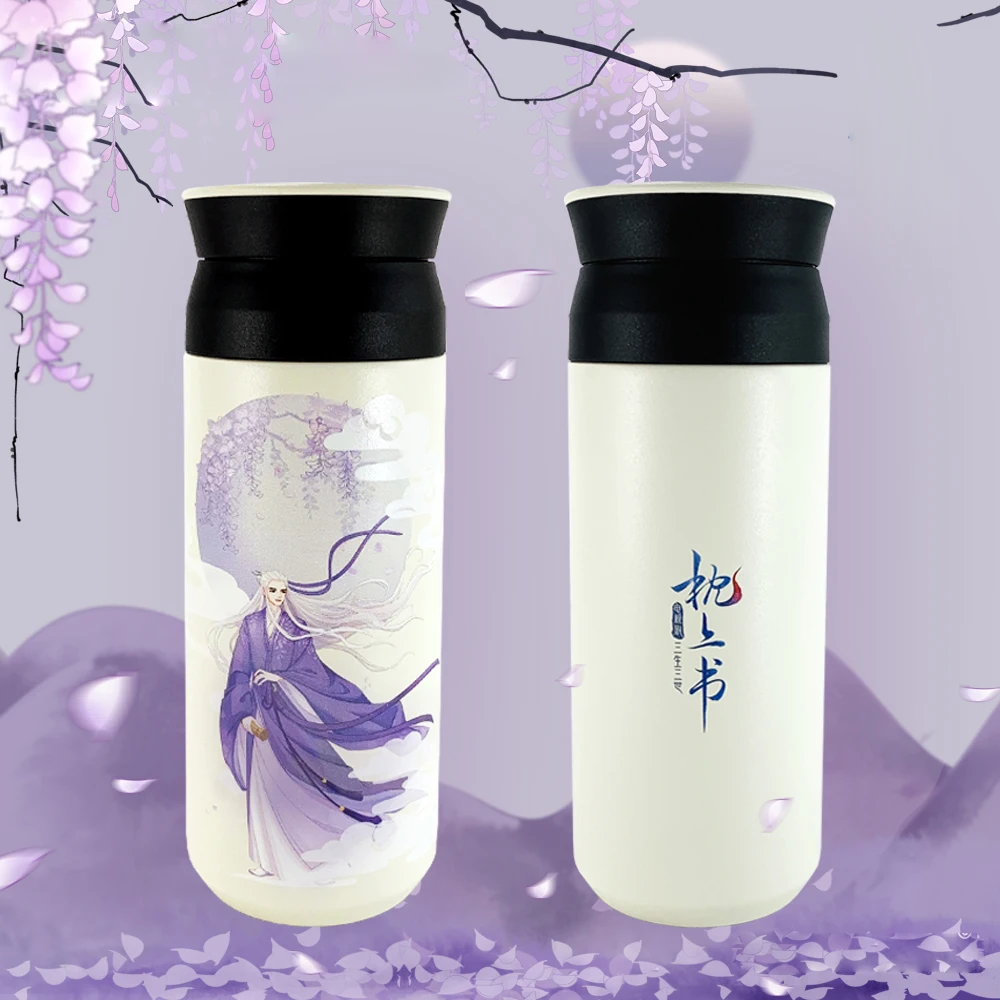 400ML Portable Printing Insulation Water Cup Student Creative Stainless Steel Water Cup Lovely Cartoon Water Bottle LC120