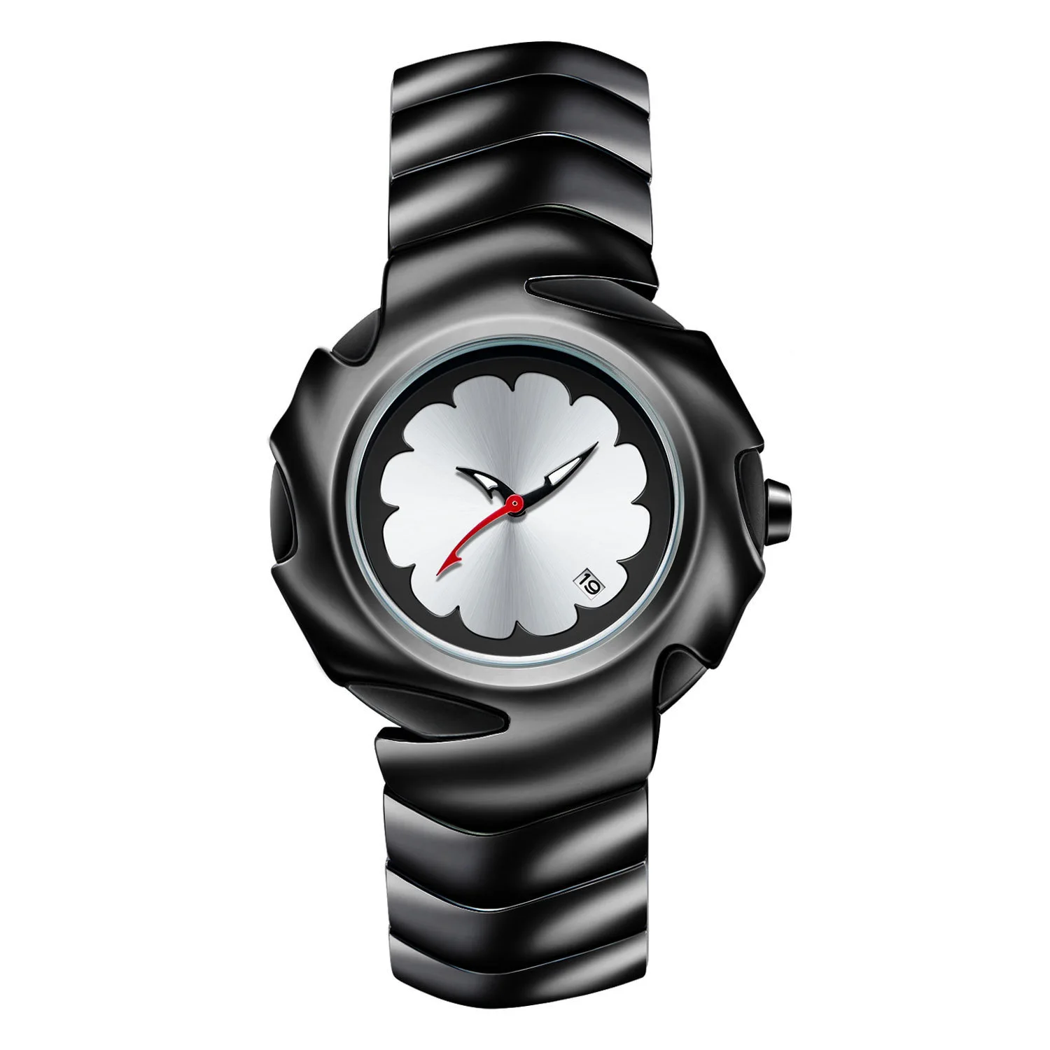 Unique Design Fashion Quartz Watches Men Casual Sport Wristwatch with Stainless Steel Chronograph Dial Clock with Luminous